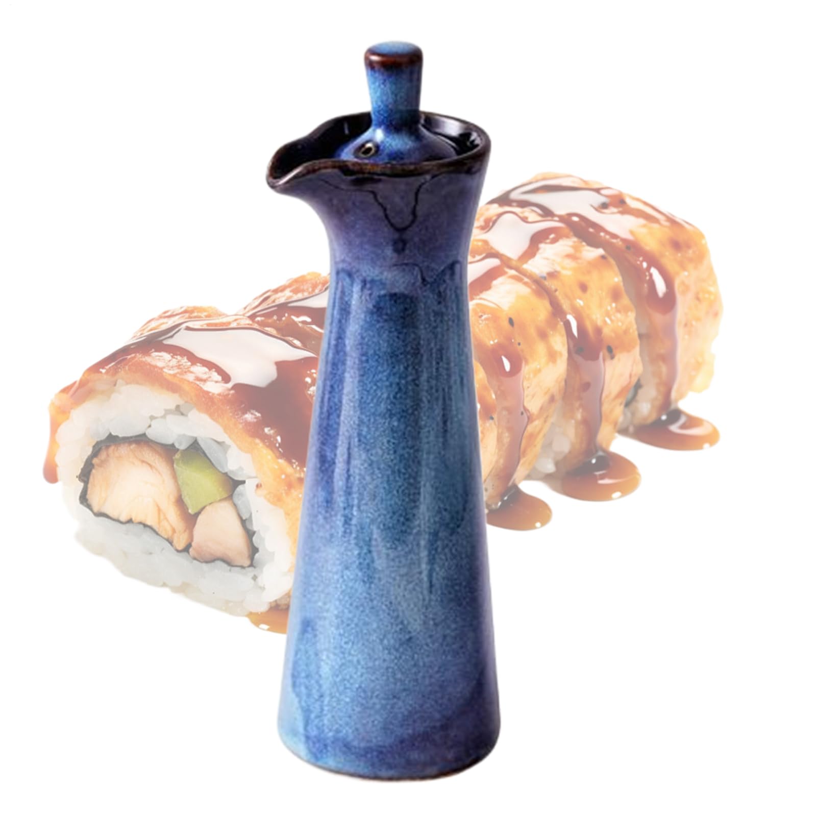 Tarro de cerámica japonesa artesanal, contenedor gourmet de 120 ml para encimera