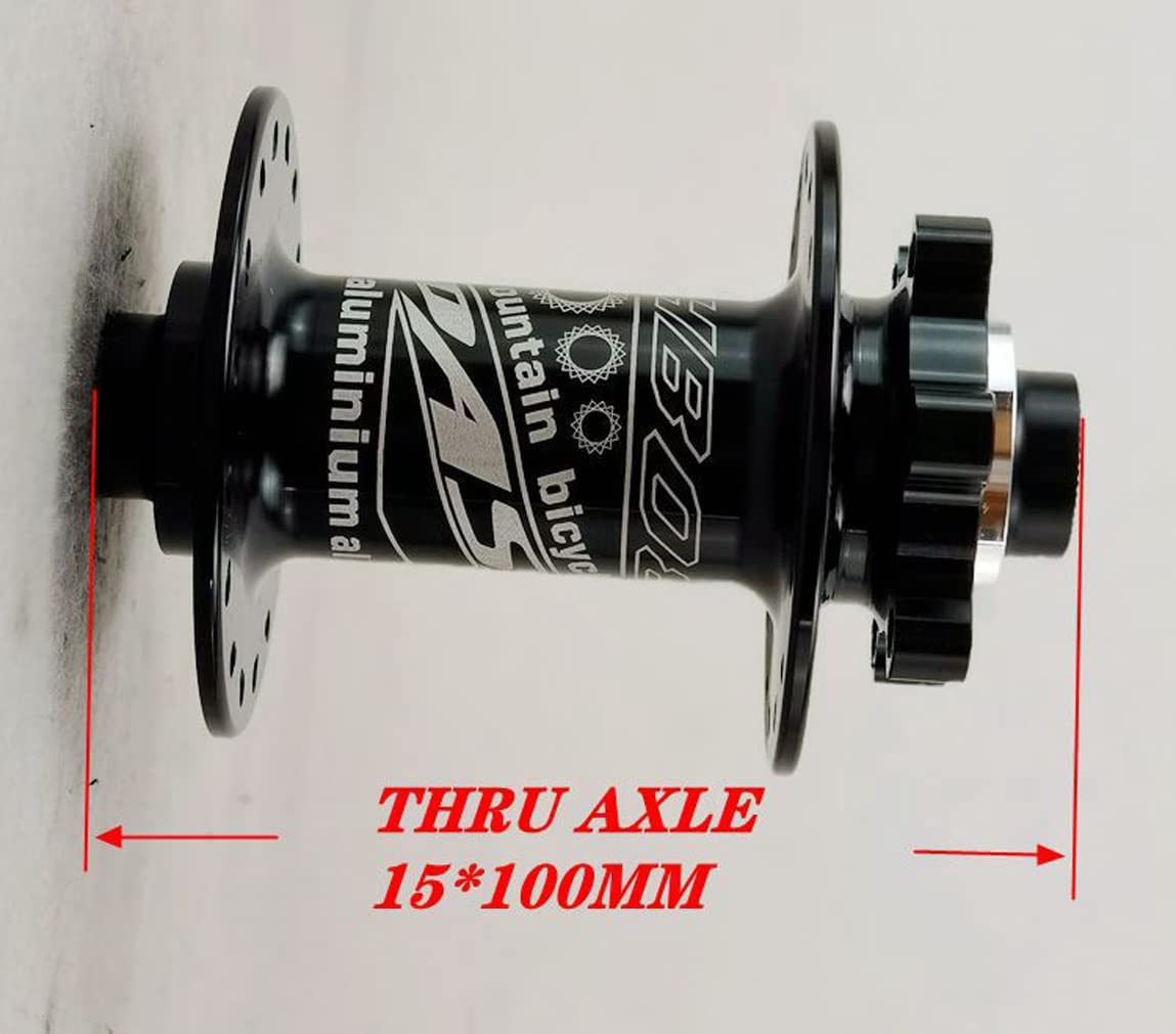 MTB-Fahrrad-Scheibenbremsnaben 32-Loch-Lagernabe Steckachse Vorne 100 Mm Hinten 142 Mm Nabe Aus Aluminiumlegierung 120 Klicks XD/XDR 11 12 Geschwindigkeit (Color : 32H Titanium)