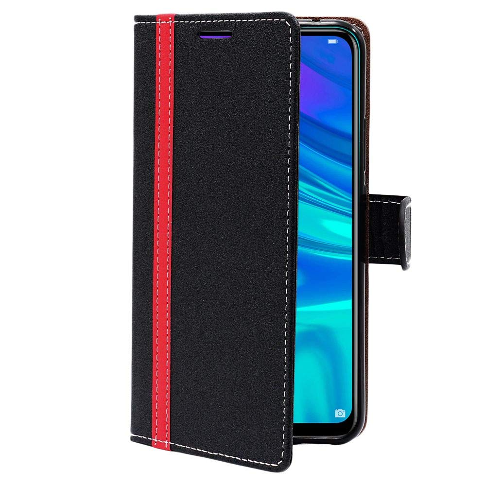 ebestStar - Cover per Samsung A10 Galaxy SM-A105F, Custodia Libro Protezione Portafoglio, Pelle PU Porta Carte, Nero/Rosso