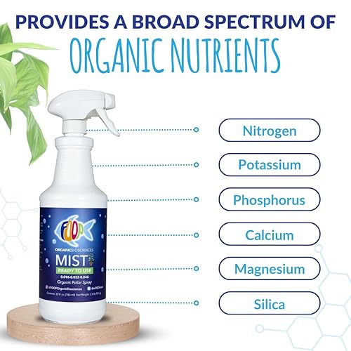 Miniatura 5 de FOOP Paquete de niebla espray foliar orgánico hecho de estiércol de pescado (con aroma a menta fresca), corrige las deficiencias de nutrientes de