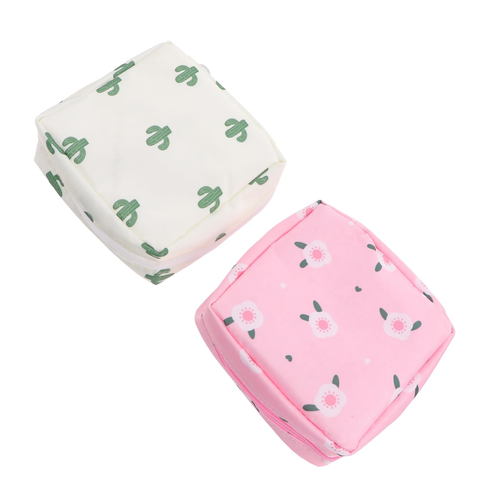 FOYTOKI 2pcs Personal Feminine Bag Pockets Period Bag for Sanitary Napkins Nursing Pad Storage Compact Oxford Cloth Storage