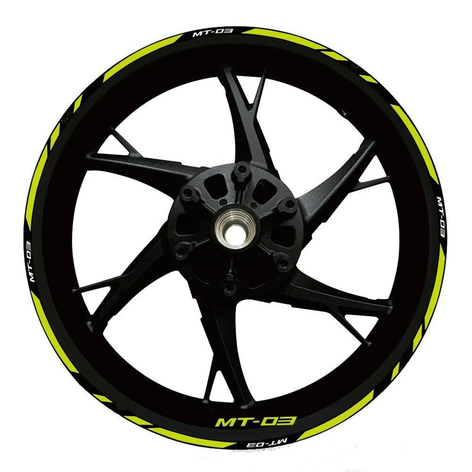 Piwine Style 26 Stickers Motorcycle Wheel Stickers Reflective Decorative Rim For Yamaha Mt-03 Mt 03 Mt03 2020-2022(Style 26)