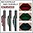 evpct 3Pcs Dark Color Colored Red Emerald Green Matte Liquid Lipstick Make up Set 24 Hour Long Lasting Waterproof Smudge Proof Deep red Green Liquid Lipstick Matte Lip Stain Gloss Liner Kit 8
