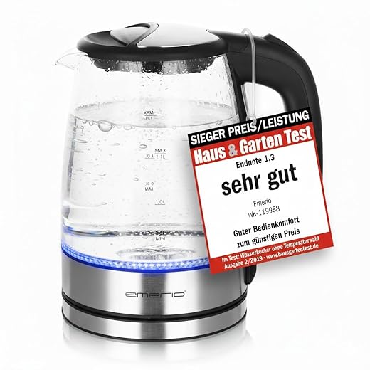 Emerio WK-119988 Glass Kettle – 1.7 L