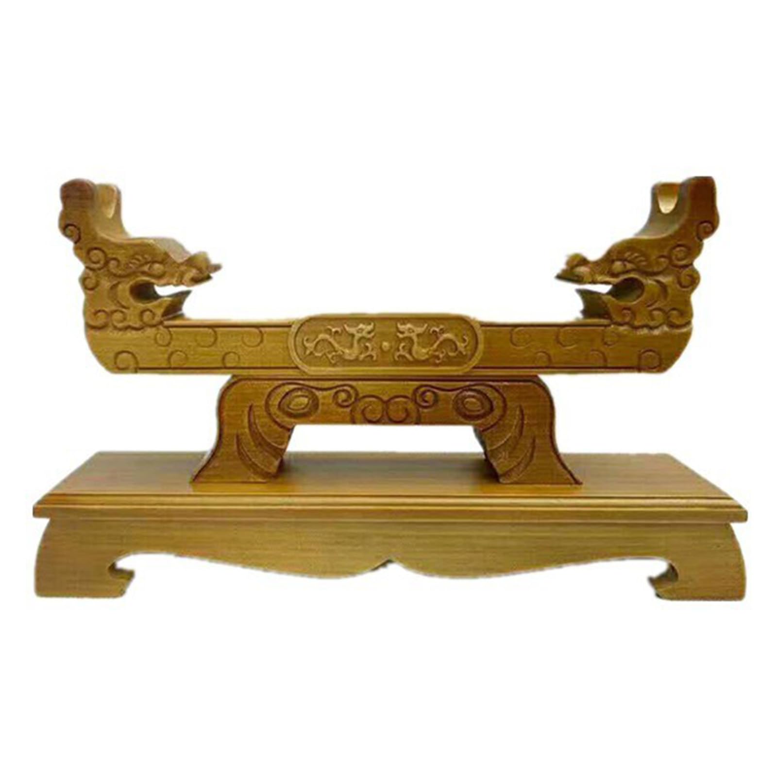 LYVQZPWLR Sword Katana Holder Stand， Double Dragon Solid Wood Sword Stand For Bokken, Samurai, Chinese, Tai Chi Swords