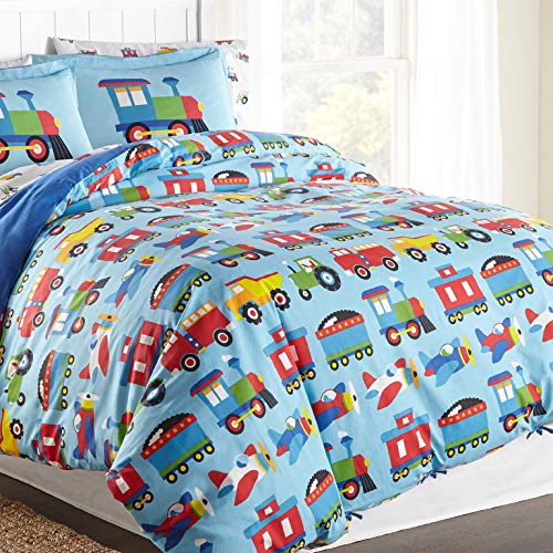 Wildkin Kids 100 Cotton Twin Duvet Covers for Boys and Girls, Kids