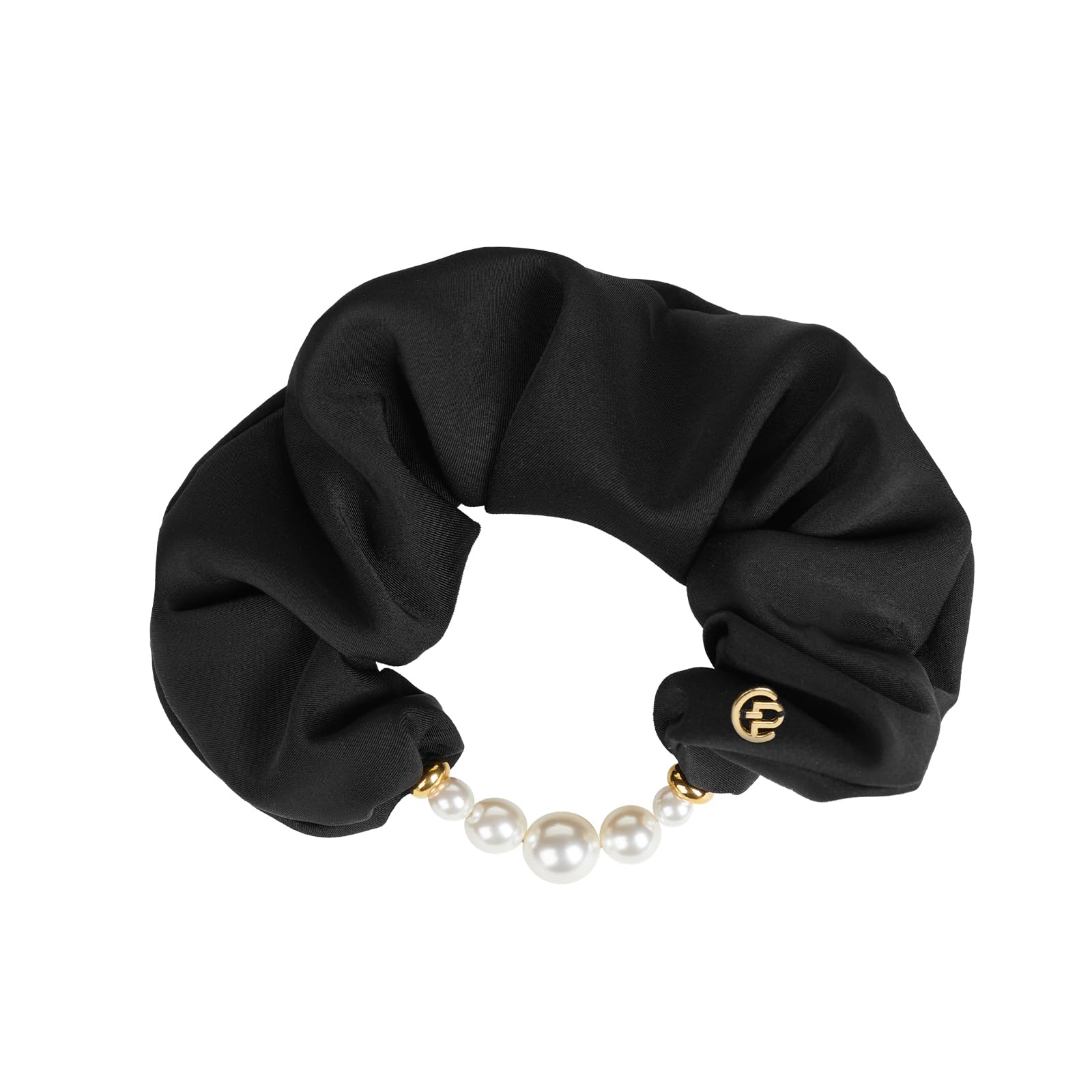 Black Pearl Hair Accessories 2026.Amazon.com : EVITA PERONI Scrunchies for Women - Black Pearl Hair ...