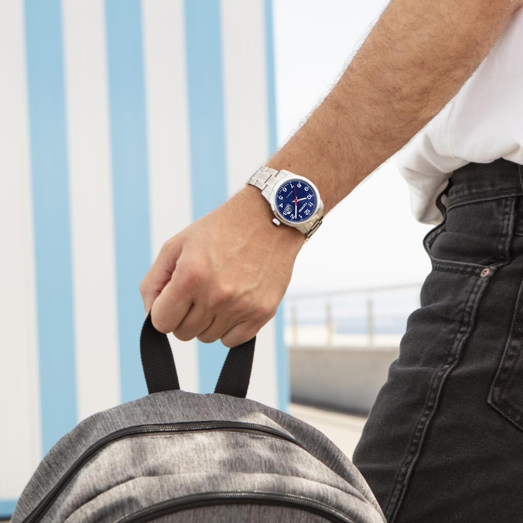 Calypso Montre Homme Analogique en Acier Inoxydable 316l Argenté