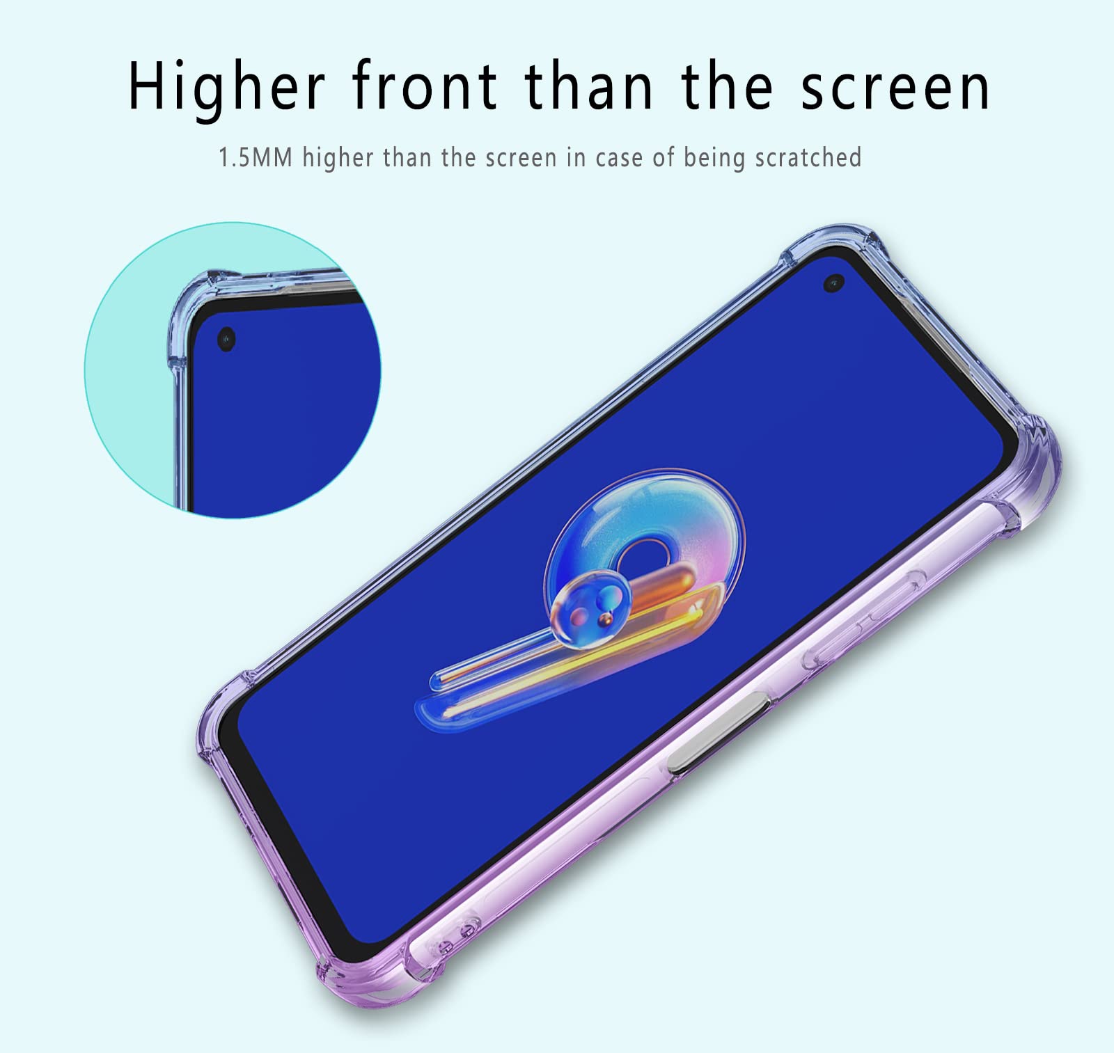 Custodia In Silicone Morbid Per Asus Zenfone 9 – Cover Antiurto TPU, Antiscivolo, Con Bordi Rialzati Per Fotocamera – Colore Nero - 2