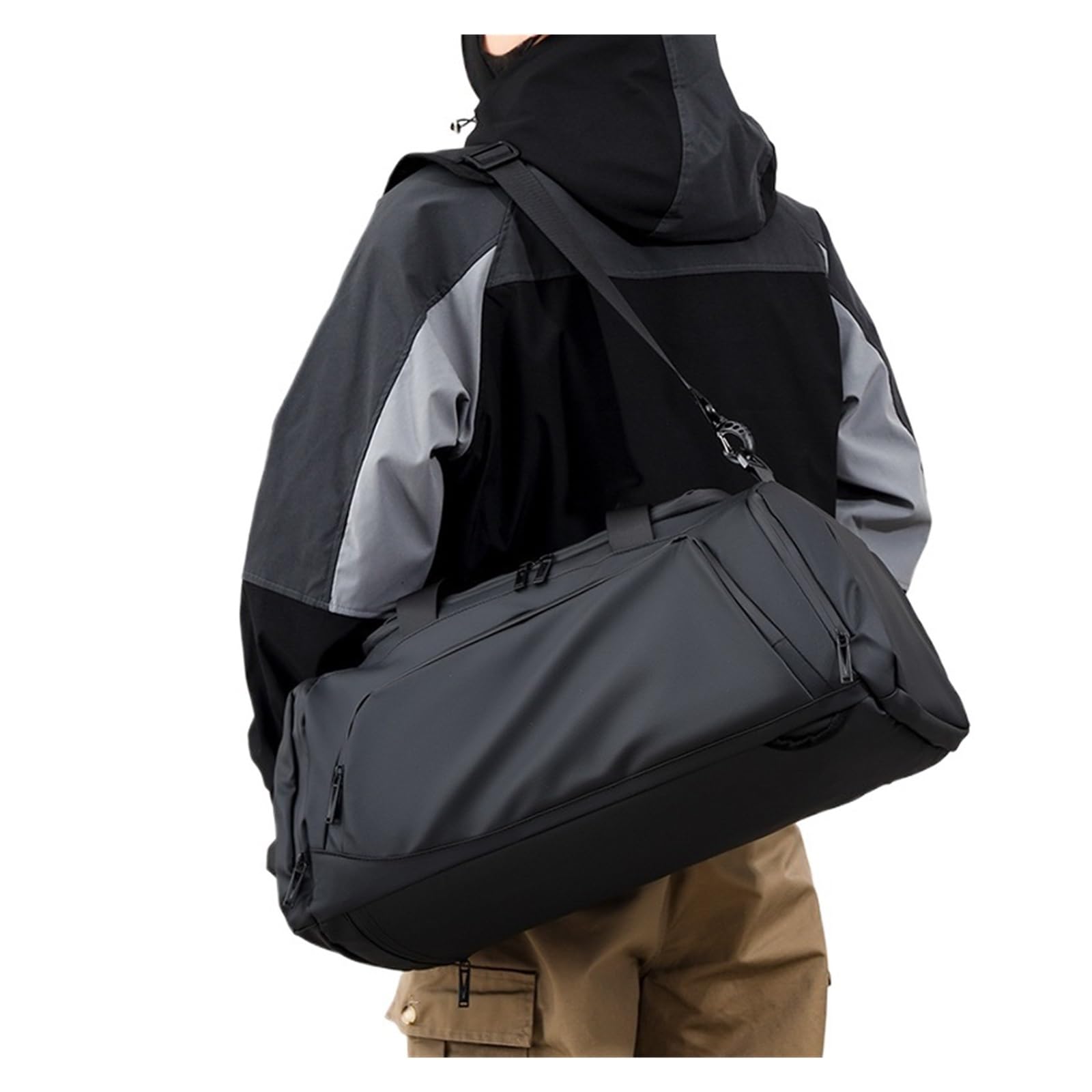 Bolsa Grande for Gimnasio y natación, Deportes de separación Ropa Seca húmeda, Bolso con Compartimento Independiente for Zapatos, Mochila, Bandolera un Solo Hombro