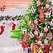 32PCS Candy Cane Christmas Decorations with Ribbon,Red and White Christmas Tree Ornaments,Candy Cane Holiday Decor for Xmas,New Year,Festival,Winter Party,Home, Classroom & Holiday Decoration Supplies