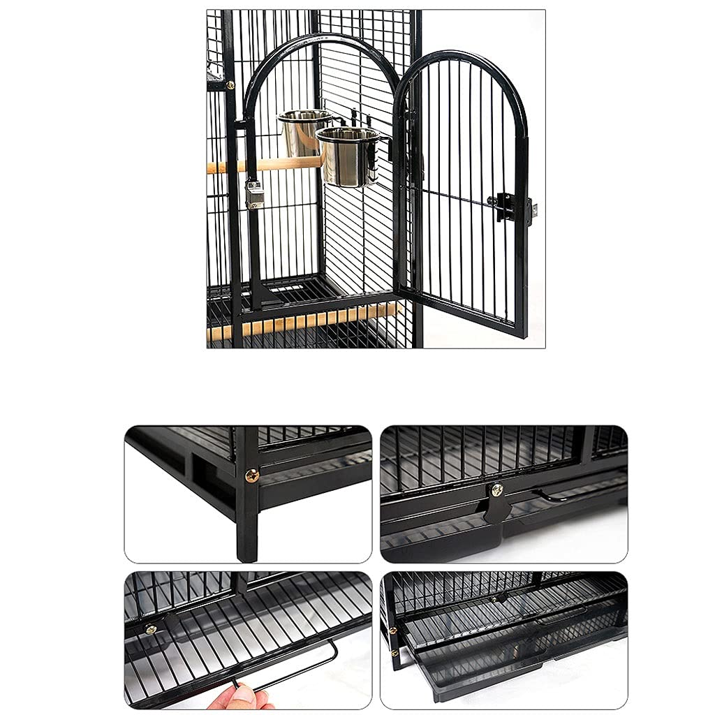 Gabbia Voliera Pappagallo alla Moda Gabbia per Uccelli Tigre Pelle Basalt Gabbia Grande Gabbia per Riproduzione Pappagallo usata per Allevamento Gruppo di Uccelli Parrocchet Canarino Bird Cage