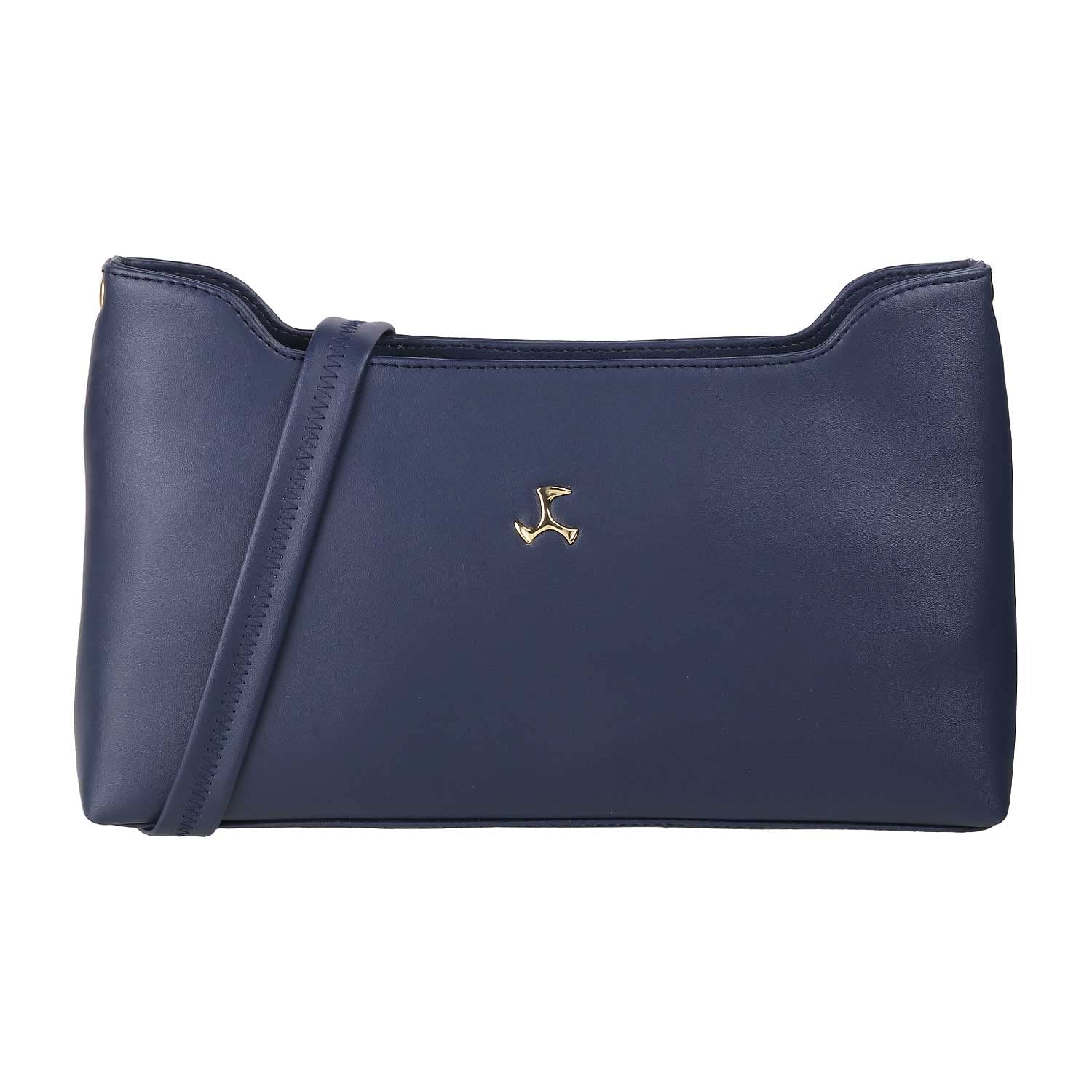 Mochi Women Blue Zip Top Sling Bag (66-7213) (B09W1BNRFH) Amazon Price History, Amazon Price Tracker