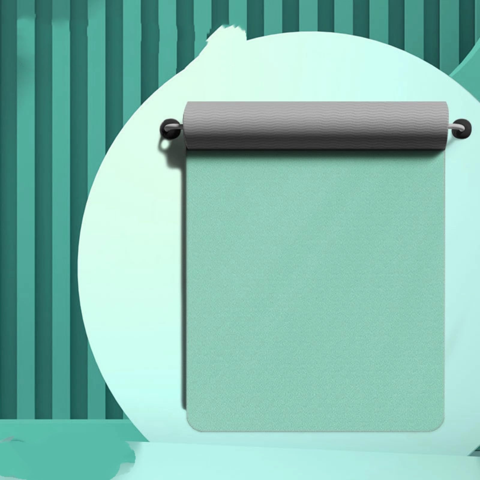 [Tappetino da yoga bicolore TPE] 183 cm allungato e allargato - antiscivolo su entrambi i lati, tampone elastico alto spessore 6 mm/8 mm opzionale, design bicolore multicolore