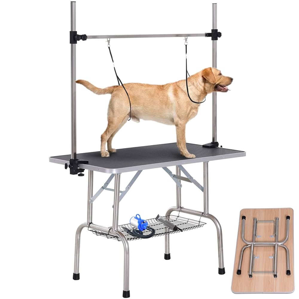 大型犬トリミングテーブル Amazon | JINTANGLI ペット 犬 ペット グルーミングテーブル