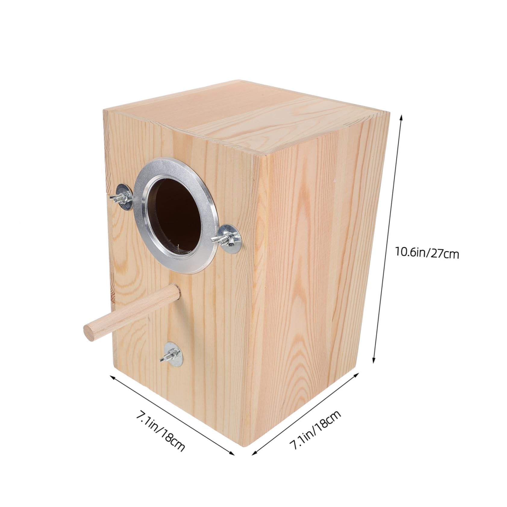 HEMOTON Boîte pour Oiseaux Nichoir Pratique pour Perroquets et Petits Oiseaux Accessoire de Nidification pour Décoration de Jardin et Protection Prédateurs