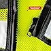 EXPLOSIV Reflektierende Multi-Taschen Security Sicherheitsweste, Größe M-2XL (verstellbar), navy-yellow (Hundeführer)