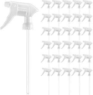 30 cabezales de pulverización para botellas, accesorio universal para botellas, color blanco, con rosca 28/400, cabezal pulverizador, tubo de 22 cm, cabezales de pulverización de polipropileno