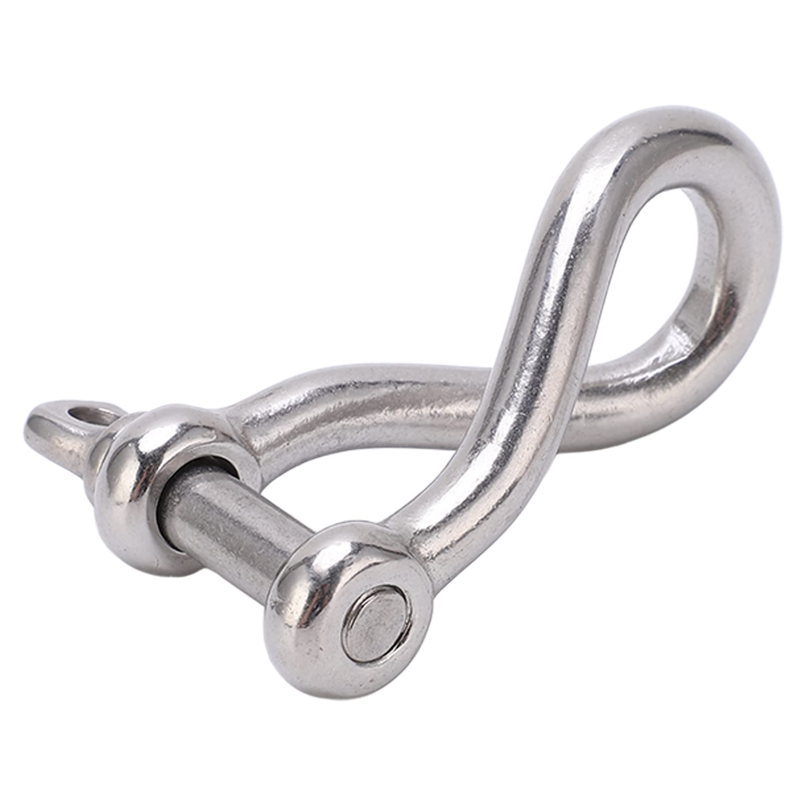 Leapiture Stainless Steel Twisted Shackle Boat Twisted Anchor Shackle 8mm Twisted Shackle Durability Long Lasting for Boat