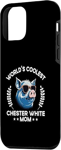 Miniatura 2 de iPhone 12 mini World's Coolest Pig Mom Mama - Women Farmer Chester White Case