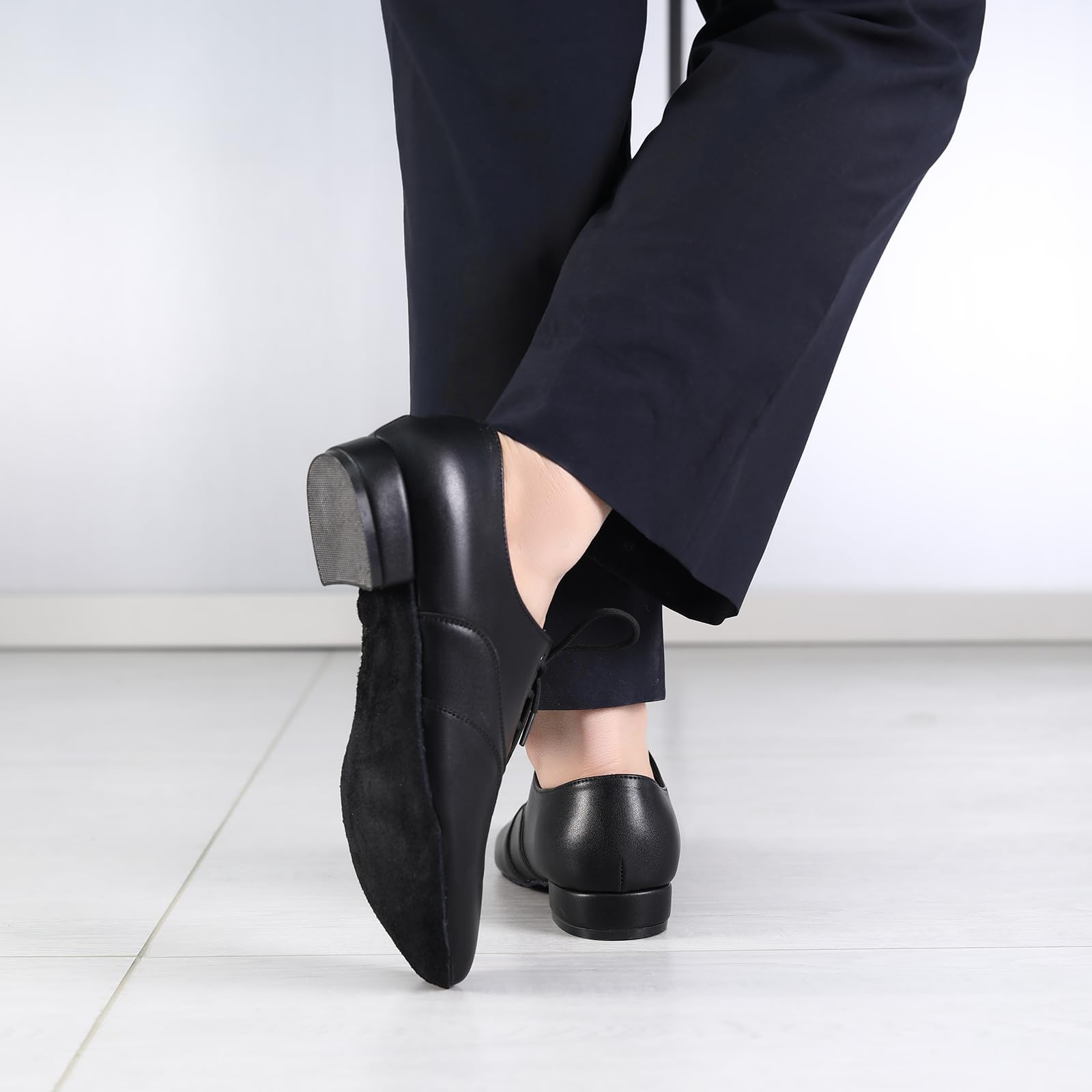 Zapatos de Baile Latino Hombre Tacón Cordones Salsa