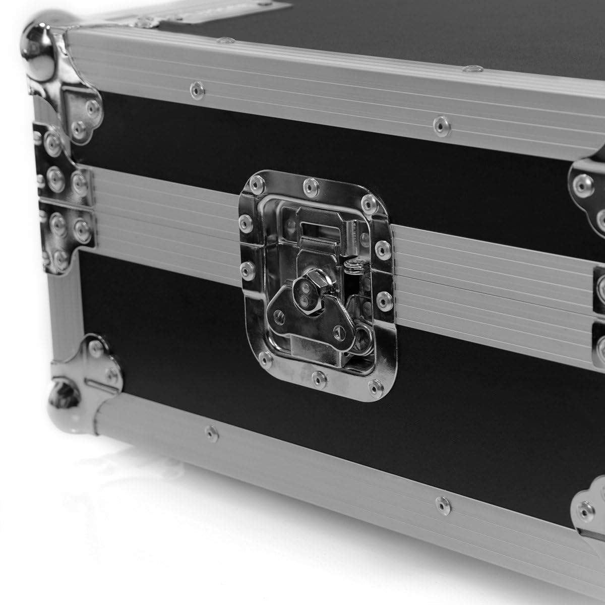 Plugger Case Flight Turntable Flightcase pour Platine Vinyle. Valise Tourne Disque. Flight Case Professionnel Noir. Compatible Technics SL1200, PLX-1000 Audio Technica LP120, Reloop RP7000 et Autres.