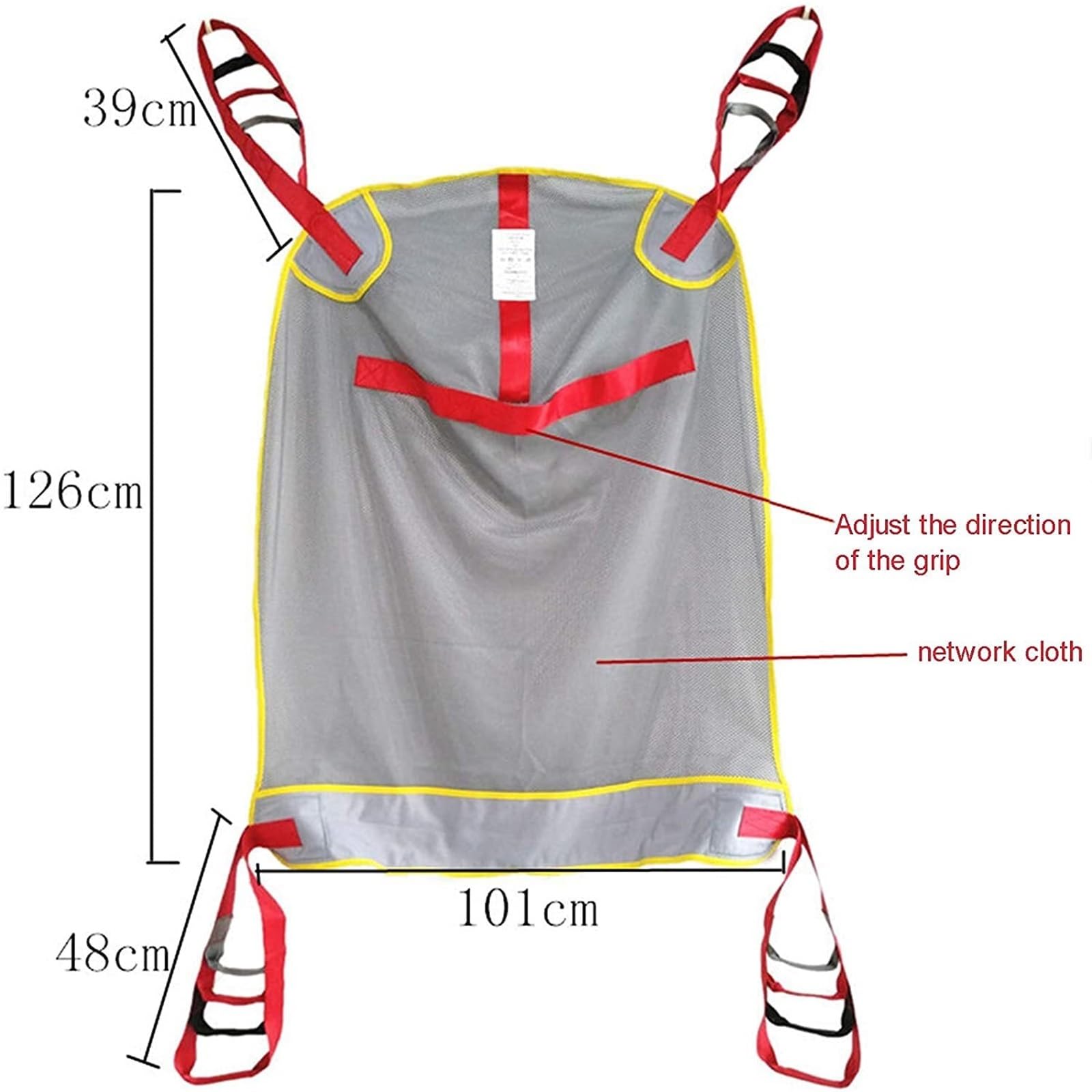 Eslinga De Elevación Universal De Cuerpo Entero Con Tres Puntos De Agarre Y Ajuste De Cordón De Cuatro Posiciones, Fácil De Limpiar Apta For Personas Con Discapacidad(Half Package)