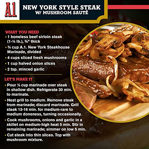 A.1. Steakhouse New York Marinade (16 Oz Bottles, Pack Of 6) #TOP3