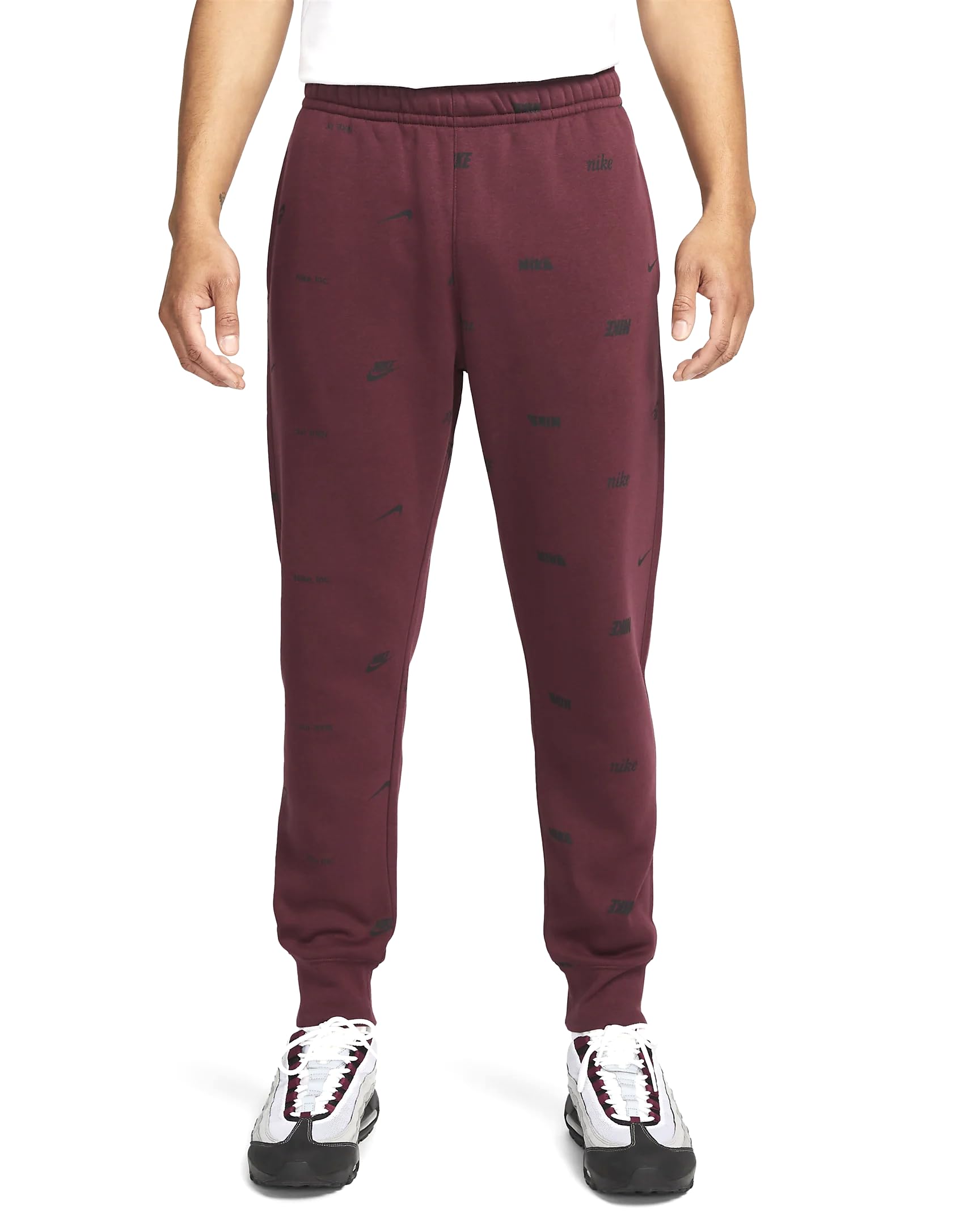 Nike Club Fleece Men's Brushed-Back Allover Print Joggers (US, Alpha,  Small, Regular, Regular, Standard, Night Maroon/Black) : Clothing, Shoes \u0026  Jewelry - Amazon.com