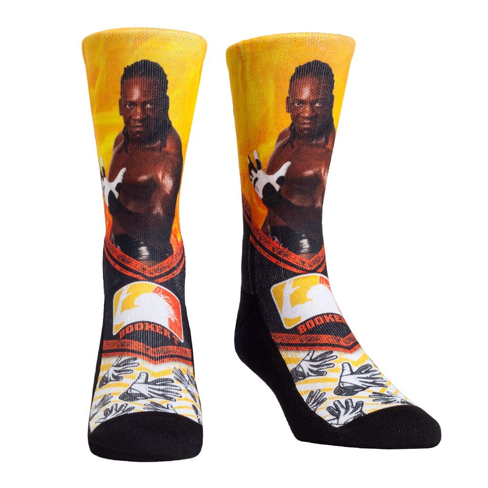 Rock 'Em WWE Walkout Socks, Booker T, Large-X-Large