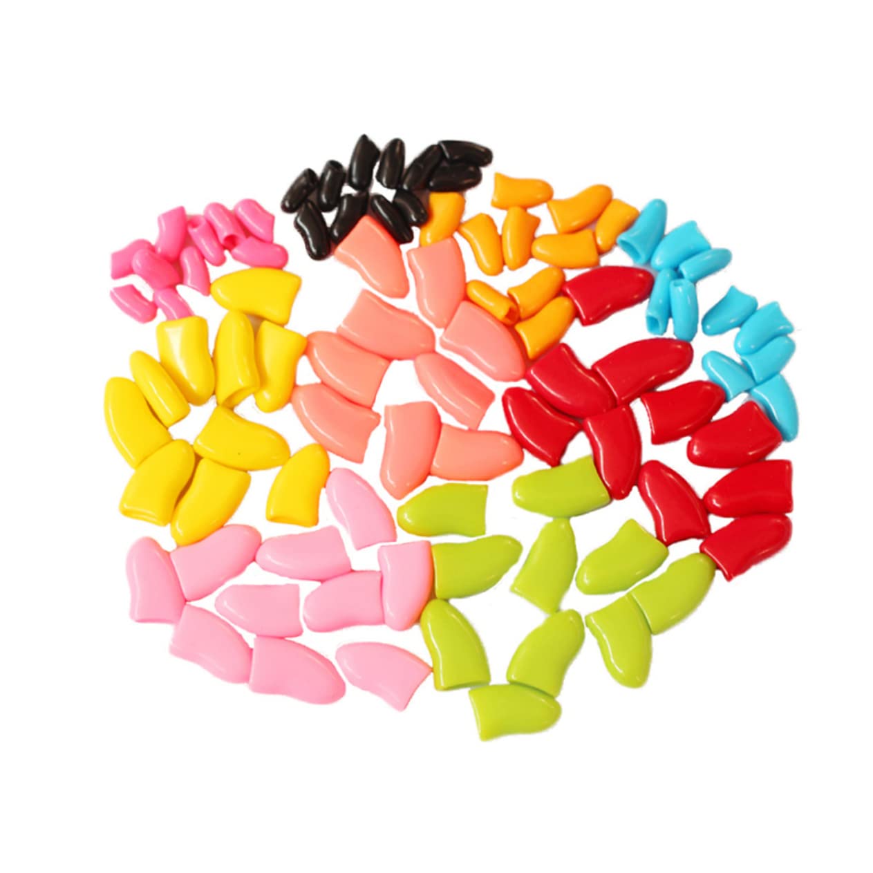 POPETPOP Ensembles De 420 Pièces Couvre-Ongles pour Animaux De Compagnie Couvre-Griffes Anti-Rayures Animaux Domestiques Anti-agrippement Couverture De Griffe De Chat Gel De Silice