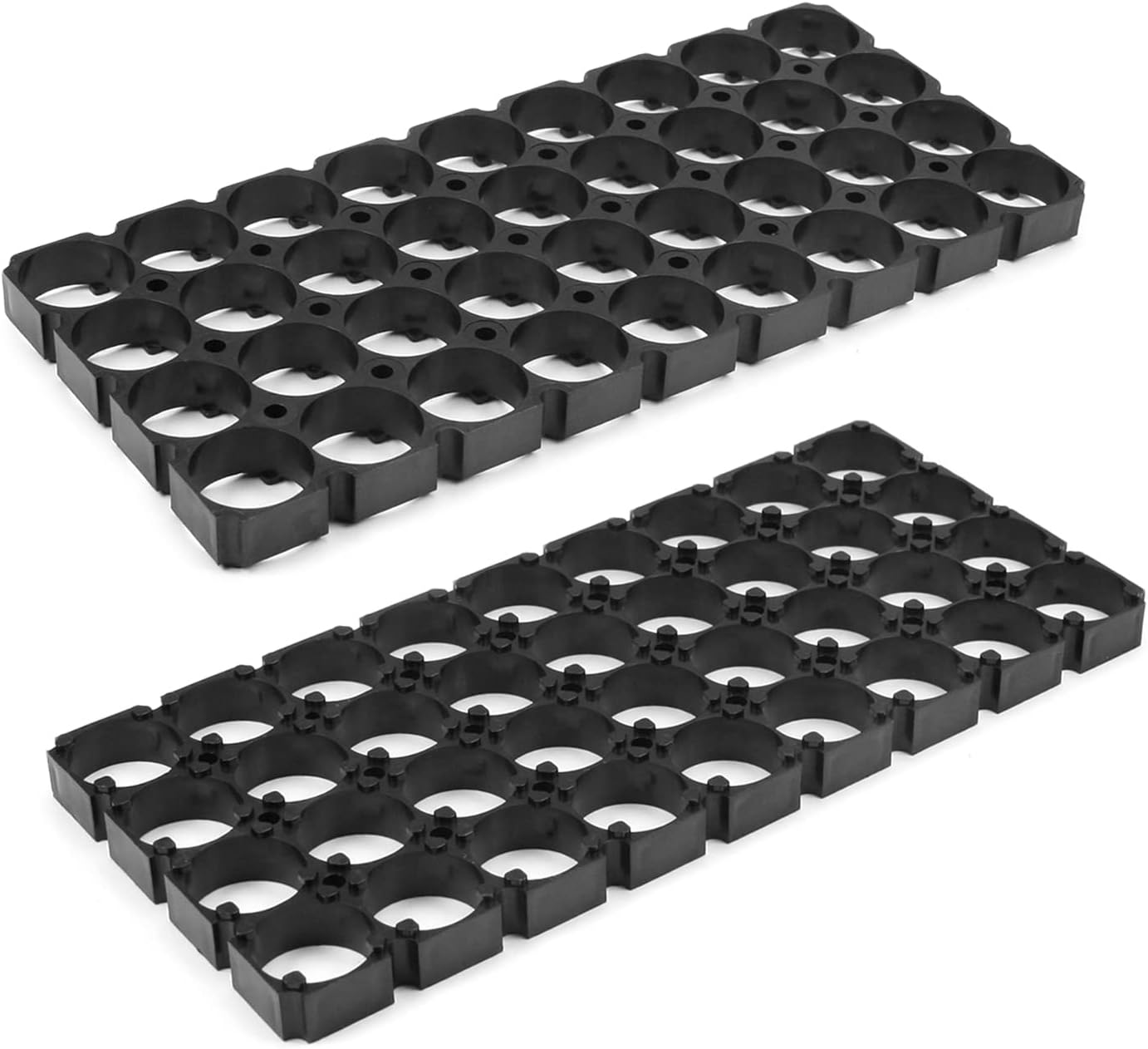 Fielect 10Pcs 3x10 Cell Spacer 18650 Lithium Battery Plastic Holder Bracket for DIY Battery Pack 18.5mm Hole Dia