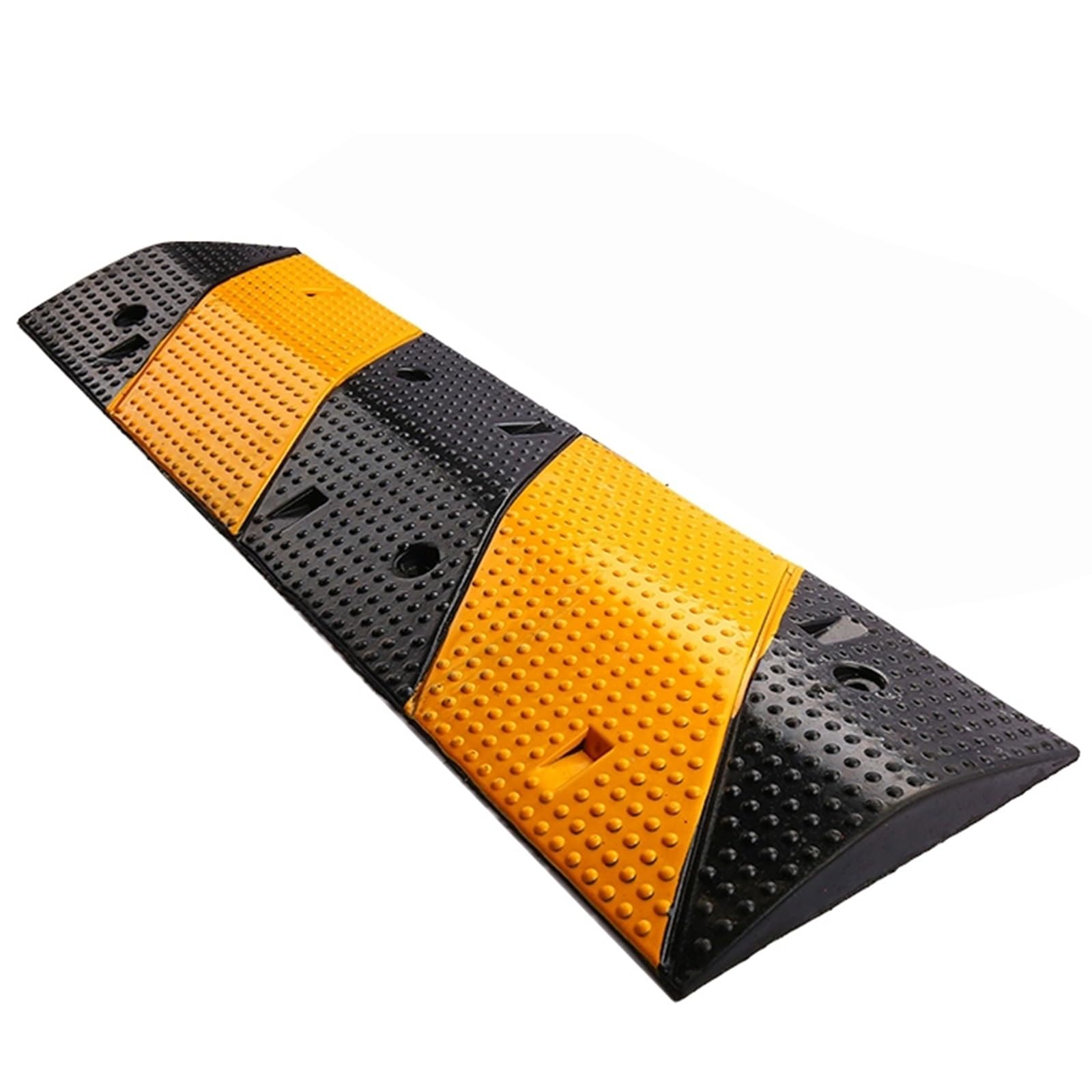HTTGDGDH 39In Speed Bumps For Road, Rubber Speed Hump, Car Ramps, With Expansion Screws, Bottom Honeycomb Design, Load-Bearing 22,000 Lbs, Suitable For All Road Sections,