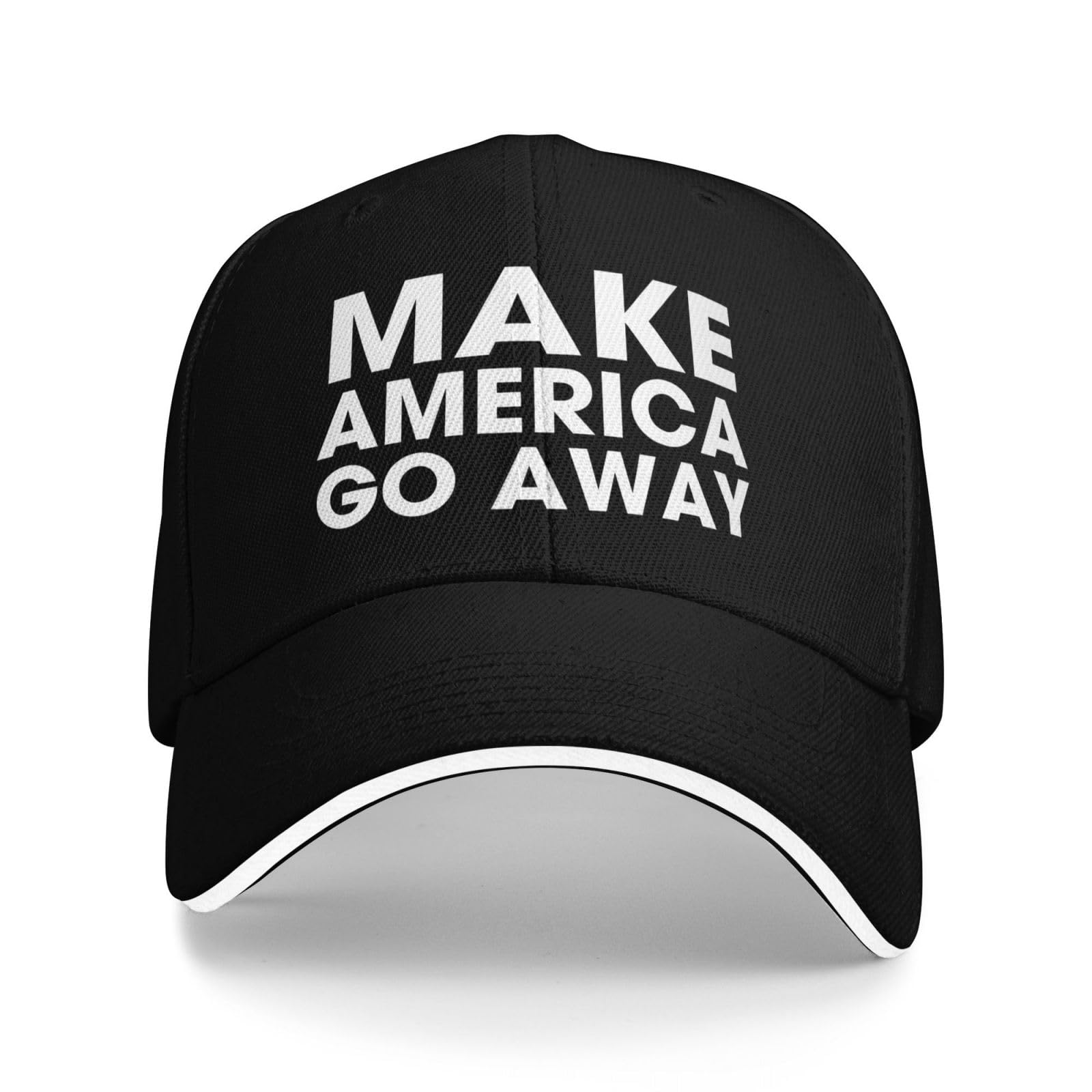 KWQDOZF Make America Go Away Hatsfor Sale Hat Baseball Cap Black