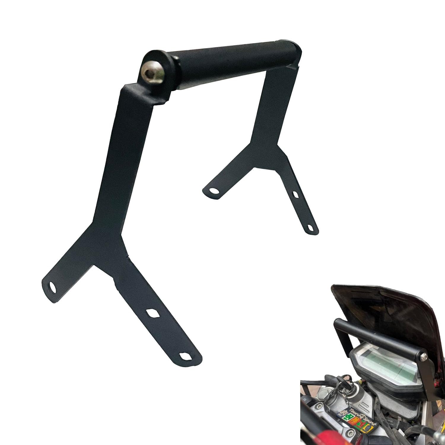 Autobrandz- Motorcycle/Smartphone Mount for Hero X-Pulse 200 (Black)