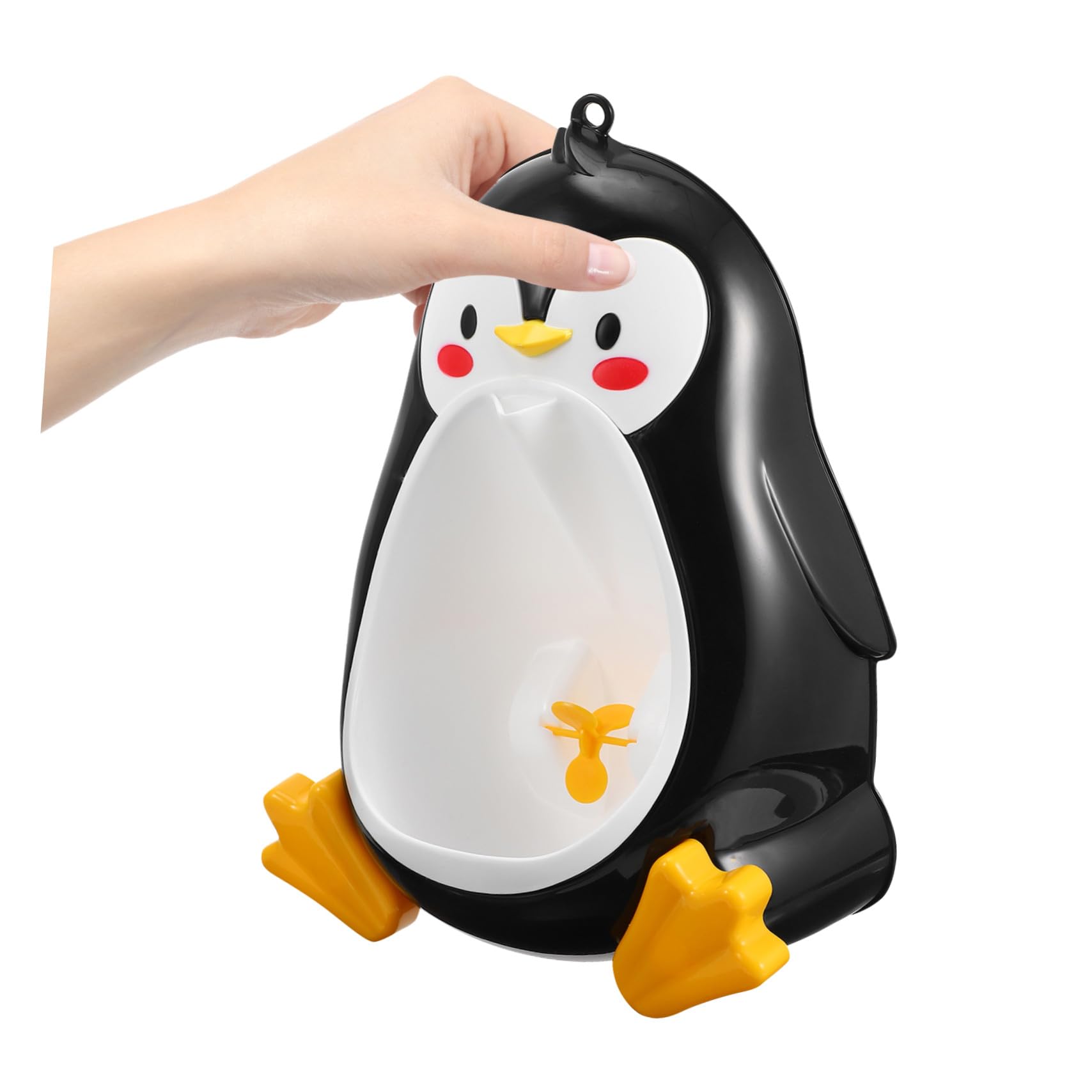 Orinal Infantil Forma de Pingüino de Pie, Negro, Pp
