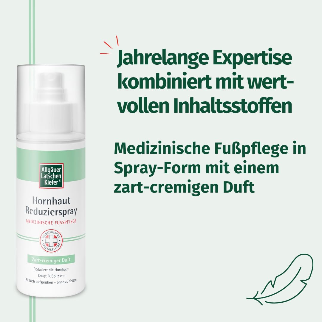 Allgäuer Latschenkiefer Hornhaut Reduzierspray, 150 ml Pulverizador