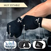Vista 2 de ATERCEL Guantes de entrenamiento para hombres y mujeres, guantes de ejercicio para levantamiento de pesas, ciclismo, gimnasio, entrenamiento