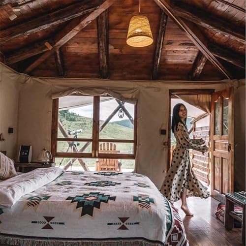 Native American Decor Native Throw Blanket,Aztec Blanket Aztec Throw Blanket,Western Decor Western Blanket Throw, Boho Throw Blanket Bohemian,Beige Turqoise Wall Tapestry,50 * 70 #TOP1