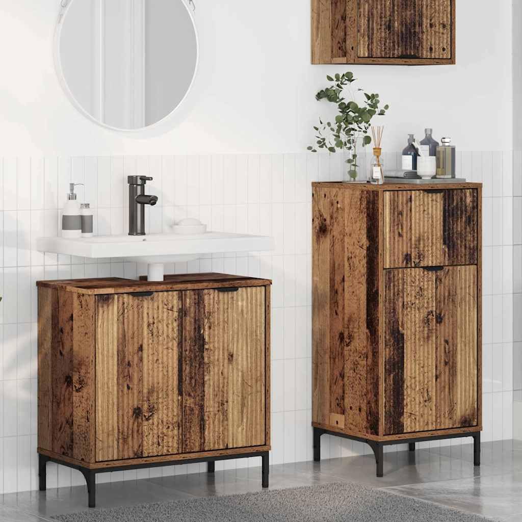 Muebles de baño de madera y metal para renovar tu hogar con estilo moderno