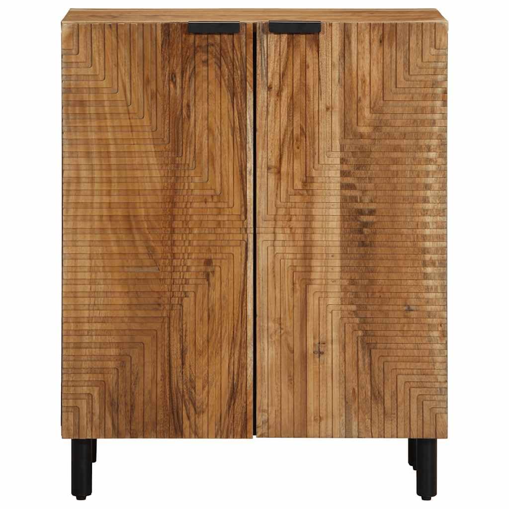 Buffet 60 x 33 x 75 cm en bois d'acacia massif