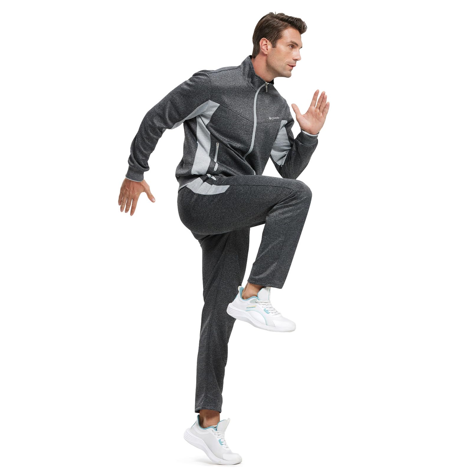 Rdruko Chándal para hombre, juego de chándal, traje deportivo de manga larga, traje de ocio para hombre, traje para fútbol y gimnasio