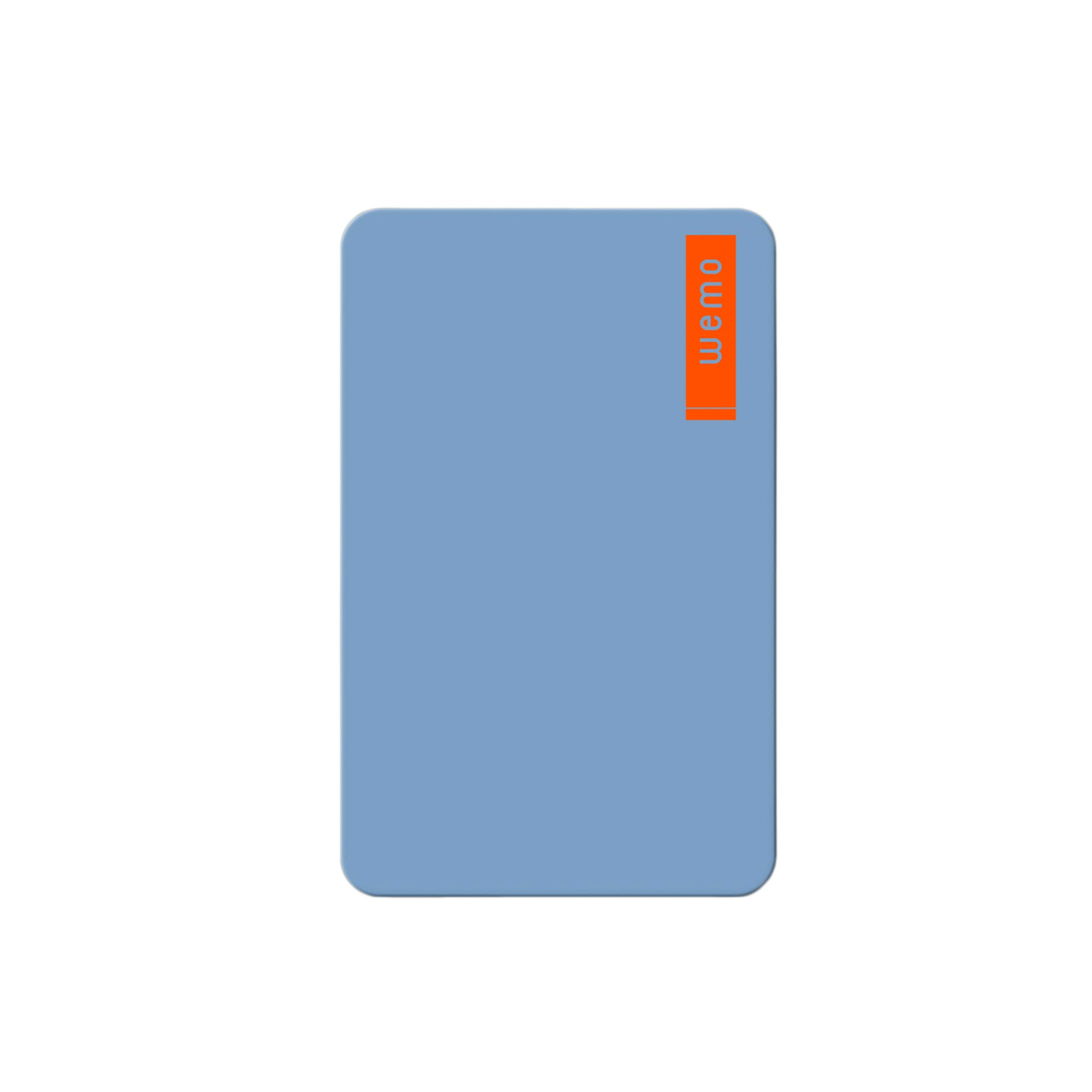 Bloc-notes en silicone réutilisable grand format bleu, cahier imperméable lavable effaçable - 8