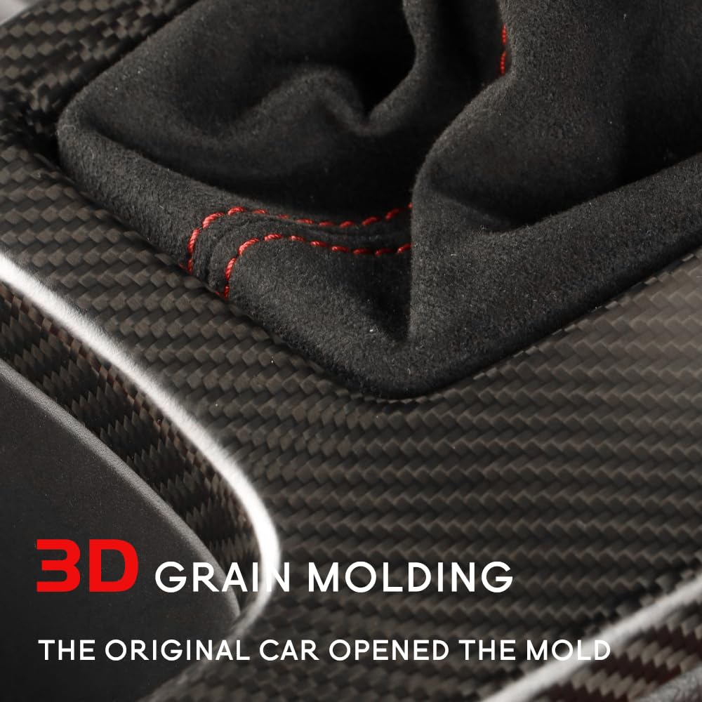 JSWAN Real Carbon Fiber Center Console Gear Shift Panel Cover For 11th - View #12