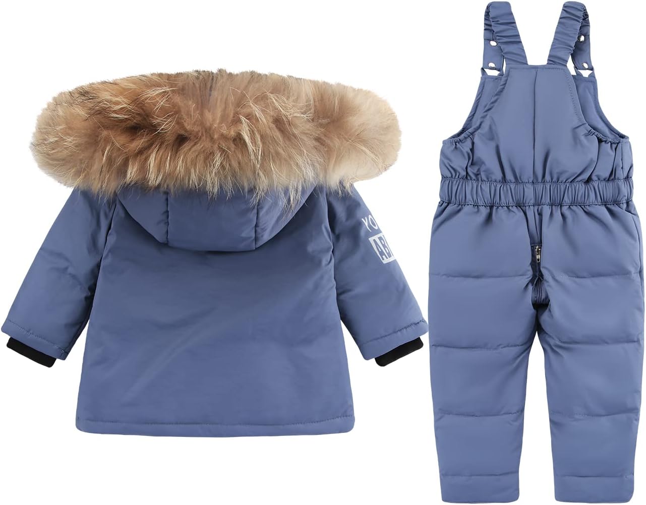 Boy Snow Pant And Jacket Toddler Girl Snowsuit Winter Clothes Snow Bib Kid Coat - Image 2