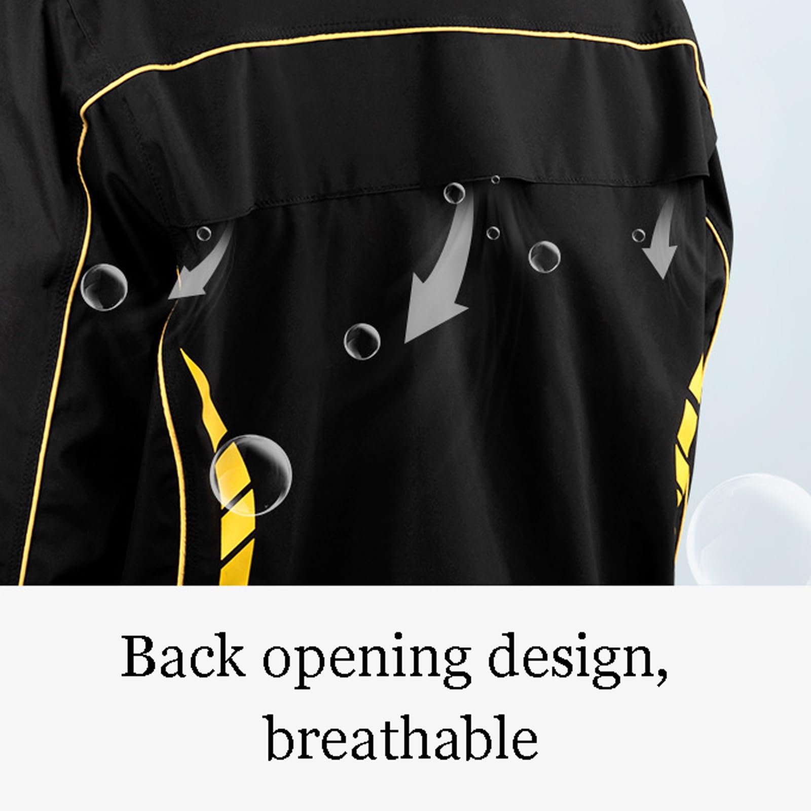 GeRRiT Regen-Set für Herren und Damen, wasserdicht, für Motorrad, Regenanzug, für den Außenbereich, reflektierend, Set aus Jacke und Hose, wasserdicht, 2-teilig, für Fahrrad, Reiten, Radfahren,