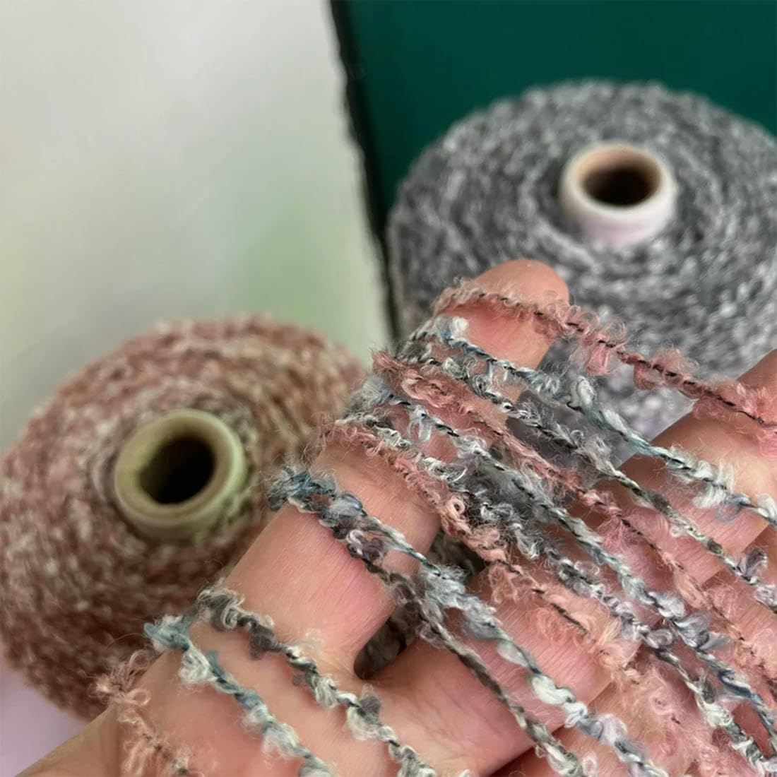 500 g Filato di Lana acrilica Morbida e soffice, per lavori a Maglia, Uncinetto, Tessitura, Cucito