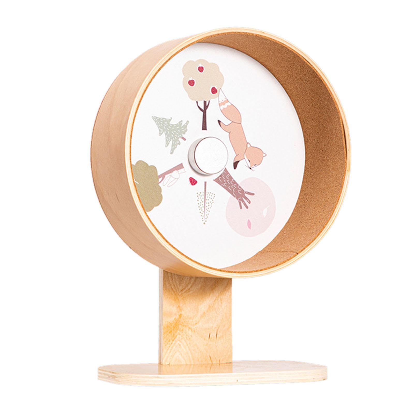 Roue d'exercice Hamster Roue de Course pour Petits Animaux Fonctionnement Silencieux Roulements Double Hauteur Réglable Surface Antidérapante en, D, L