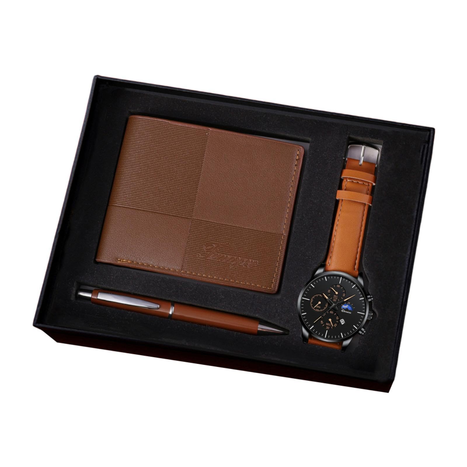VELURA Men's Gift Set Combination Set Watch Wallet Pen Set for Male Birthday Couple Style B|Clothing Shoes & Accessories | Mens Accessories | Mixed Items & Lots|1 Men's Gift Set-image-23