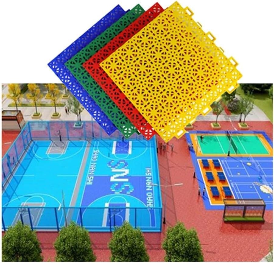Baldosas modulares entrelazadas de alta resistencia verde para zonas exteriores